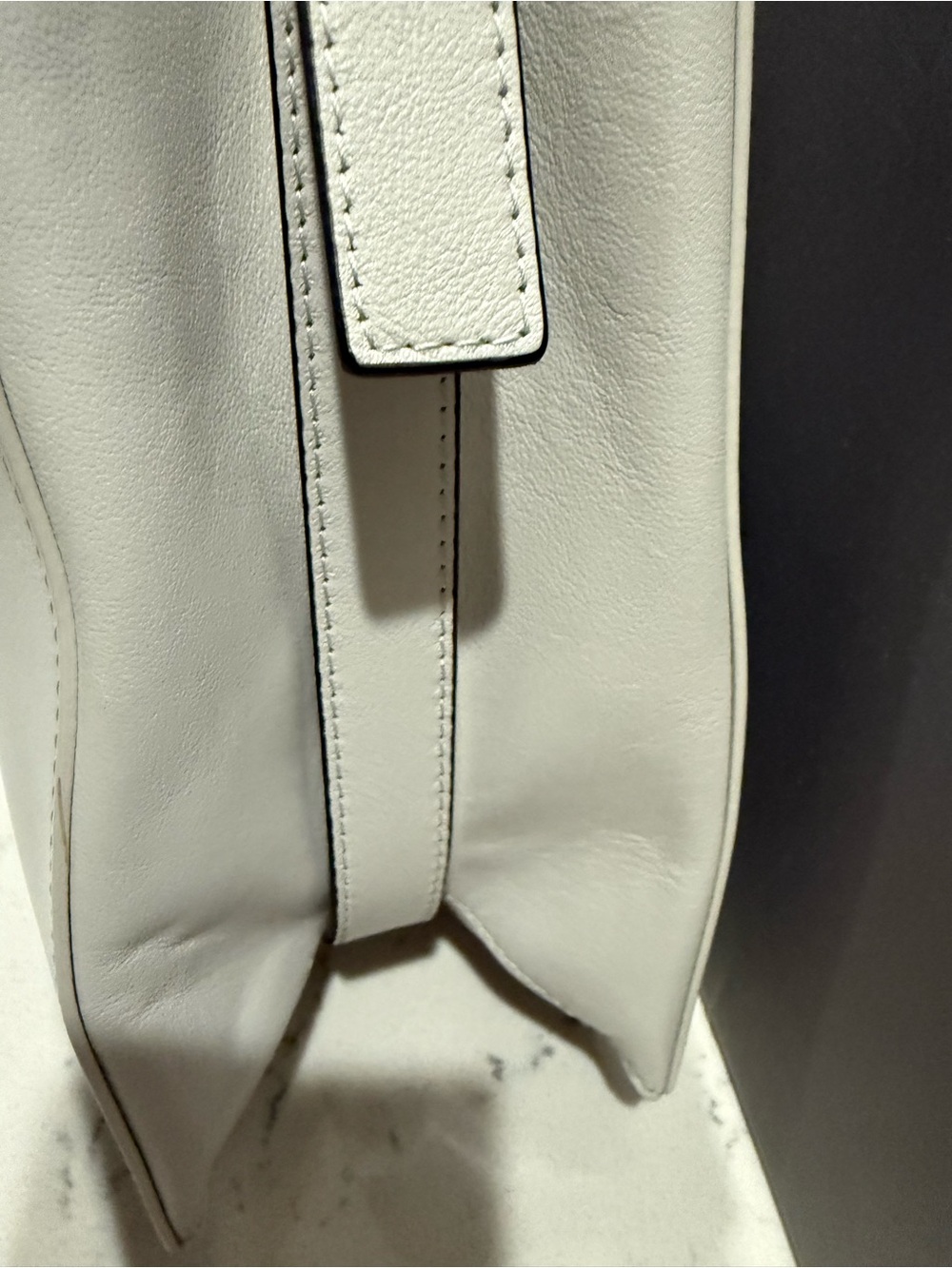 Furla Soft Hobo Shoulder Bag in Light Gray with Black Strap - Picture 5 of 16